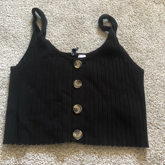 Black crop top - Picture 1 of 1
